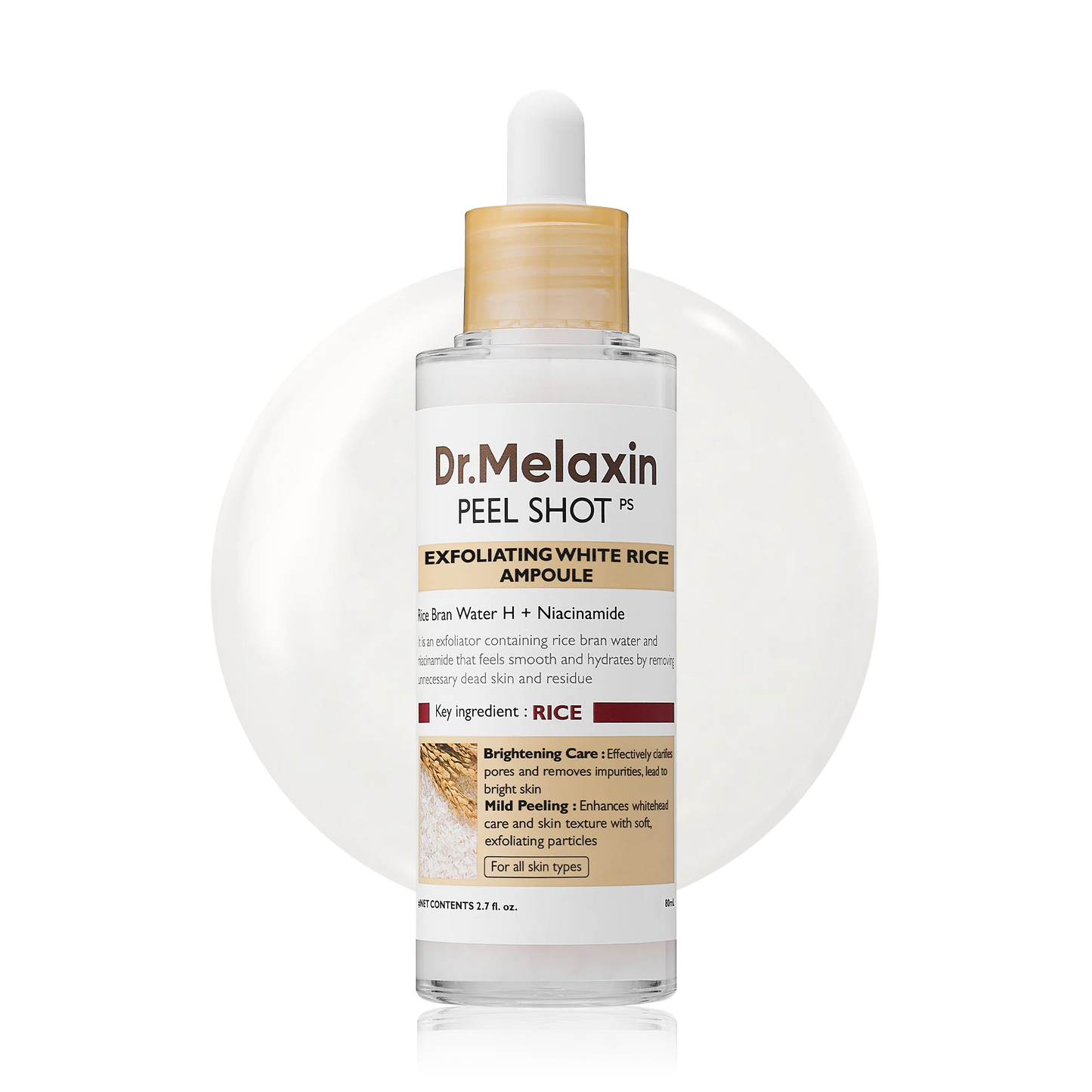 Dr Melaxin Peel Shot Exfoliant Rice Ampoule