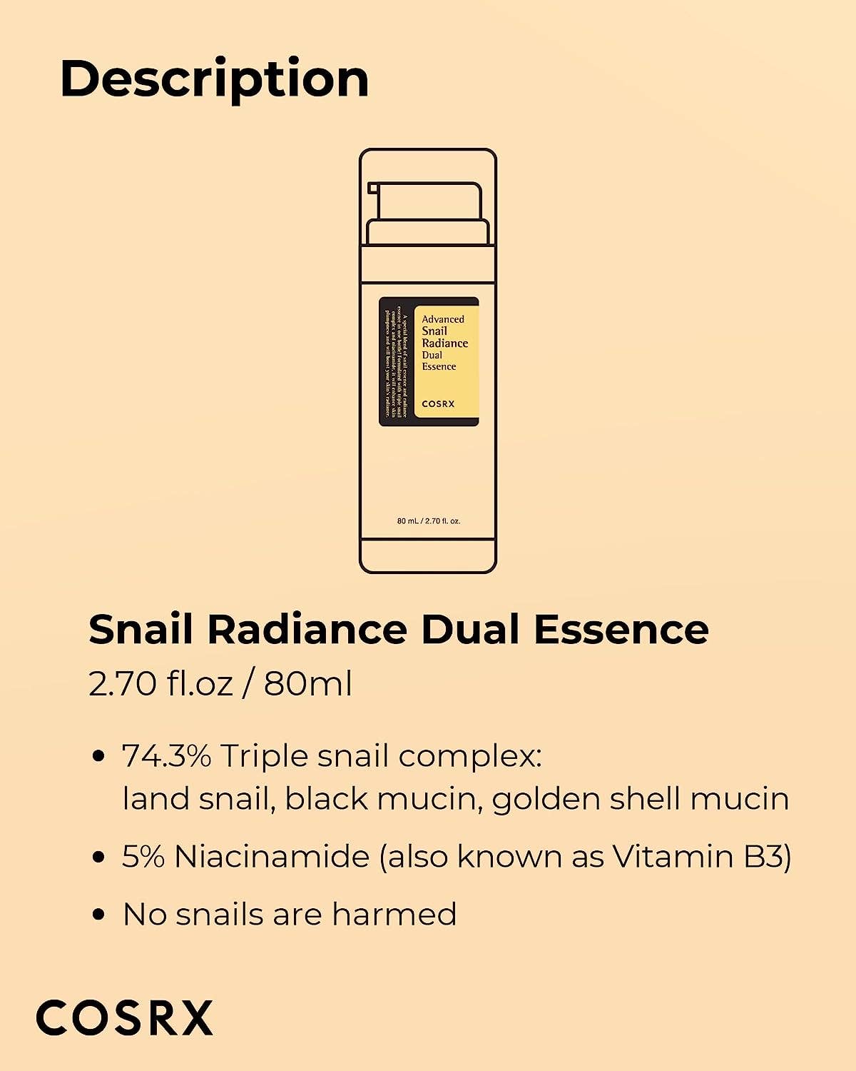 COSRX  Advanced Snail Radiance Dual Essence
